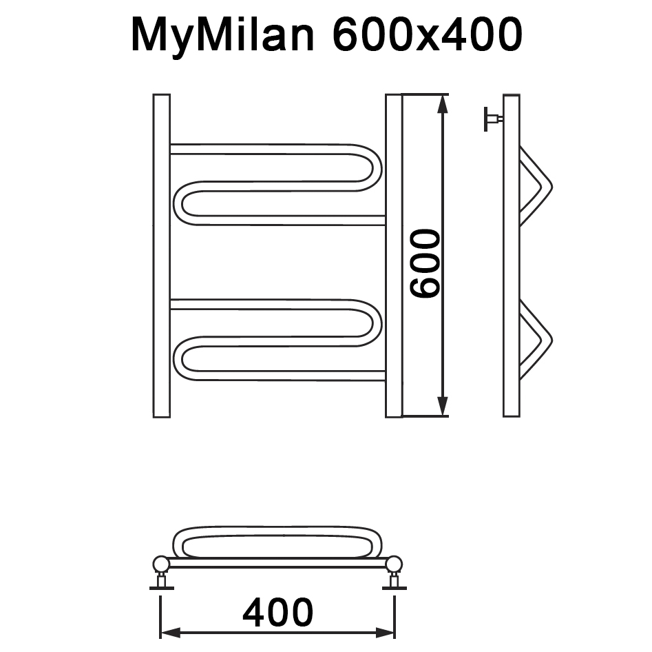 Полотенцесушитель MYFREA My Milan 60/40