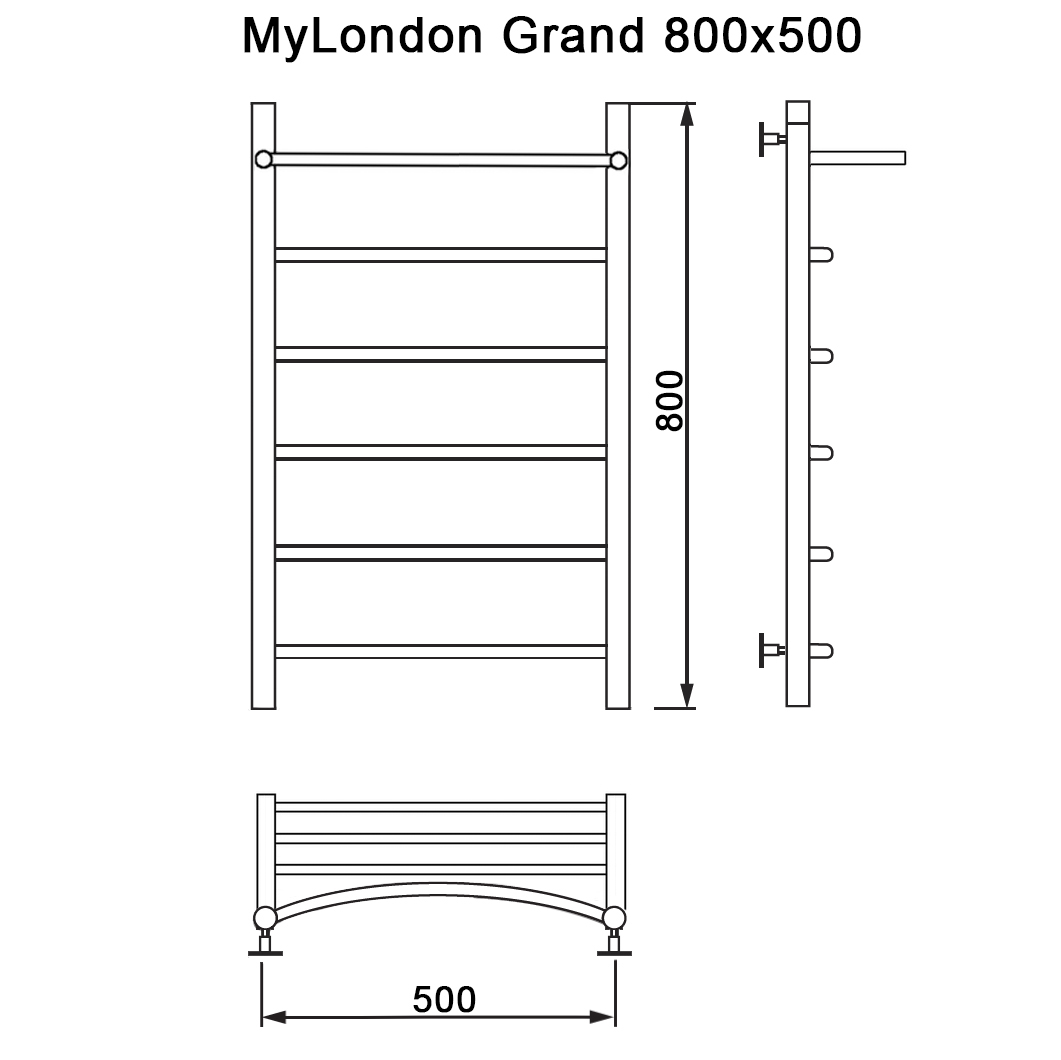 Полотенцесушитель MYFREA My London (Grand) 80/50