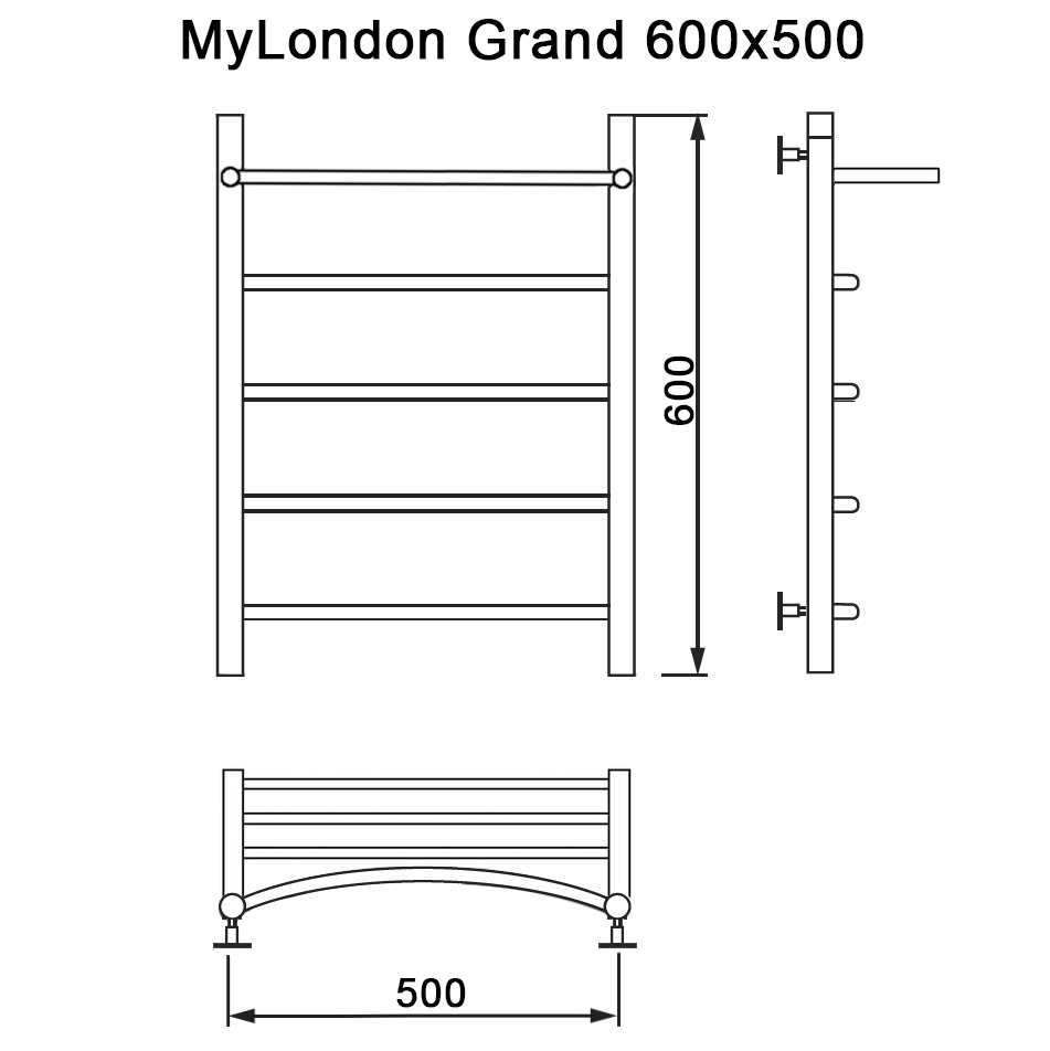 Полотенцесушитель MYFREA My London (Grand) 60/50