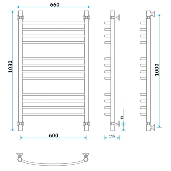 Фото Полотенцесушитель Energy Prestige 1000/600