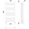 Фото Полотенцесушитель TERMINUS Люкс Ватикан П22 500х1400 NEW