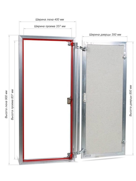 Люк под плитку ПРАКТИКА ЕВРОФОРМАТ АТР 40/90 (ш/в)