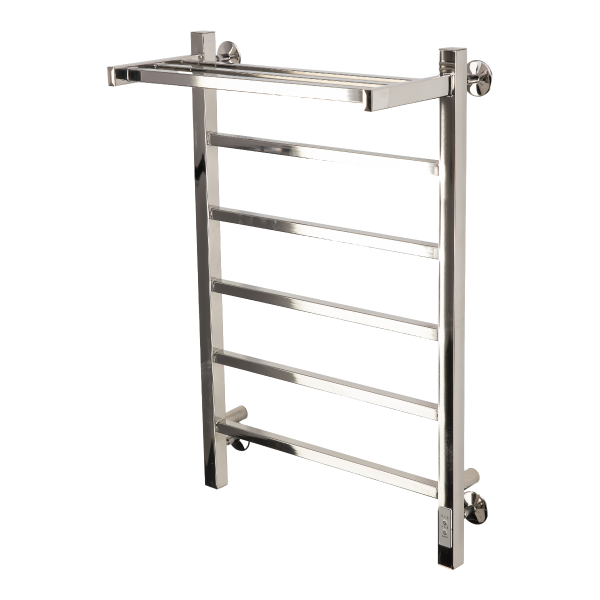 Полотенцесушитель электрический с/т Comfysan Мартэ-К (Marte-K) EC-6 80/50 с полкой, хром - фото и схемы подключения