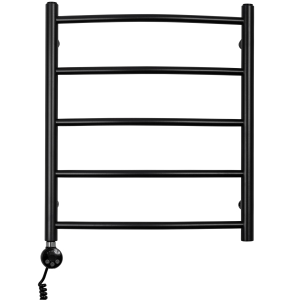 Полотенцесушитель GROIS Kelly GR-007 500х600 П5 RAL9005 ЛТЭН черный матовый