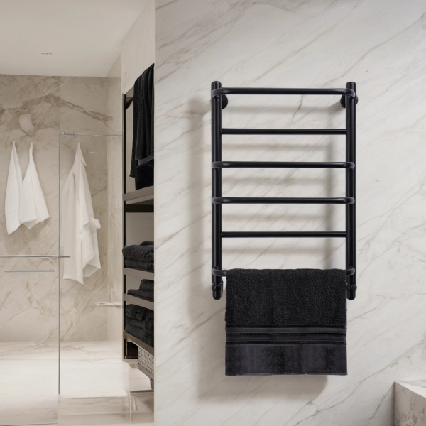 Фото Полотенцесушитель водяной Comfysan Пуро (Puro) W-6 60/50, черный