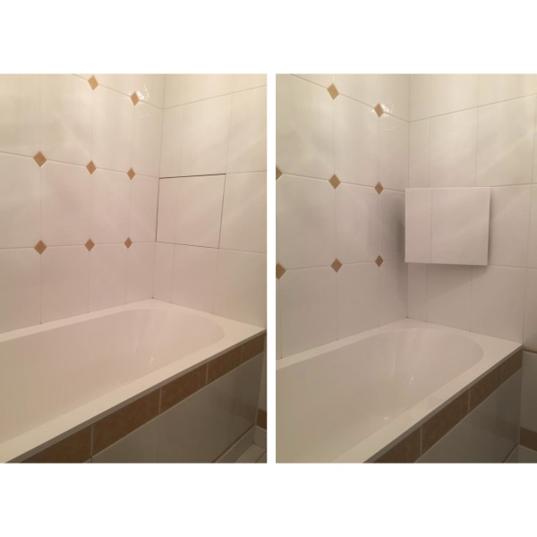 Люк под плитку Хаммер Стил 40/60 (ш/в, размер дверцы 375/575, гл.45)