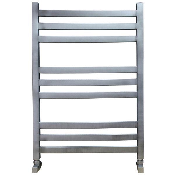 Фото Полотенцесушитель Ника ЛМ-6 80/50 Мат. Античное серебро с вентилями (комплект люкс)*