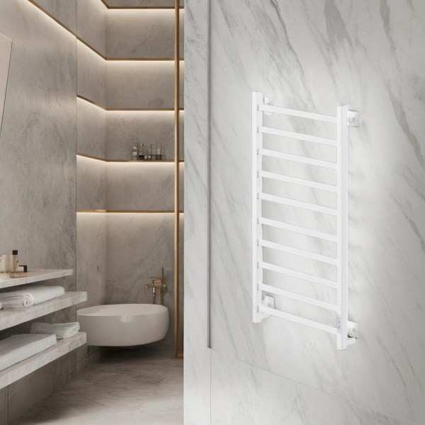 Полотенцесушитель электрический с/т Comfysan Рома-К (Roma-K) EC-10 100/50, белый - фото и схемы подключения