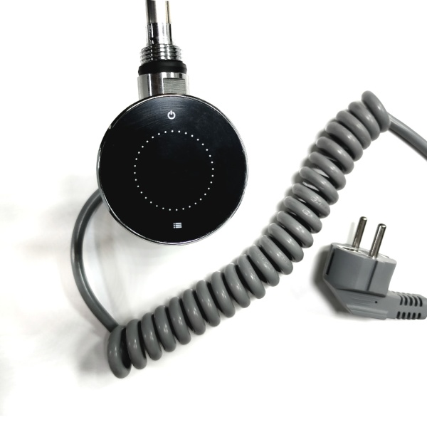 Электрический ТЭН LUX-06М-300 с таймером (сенсор) 300W хром  купить оптом по выгодной цене в Москве