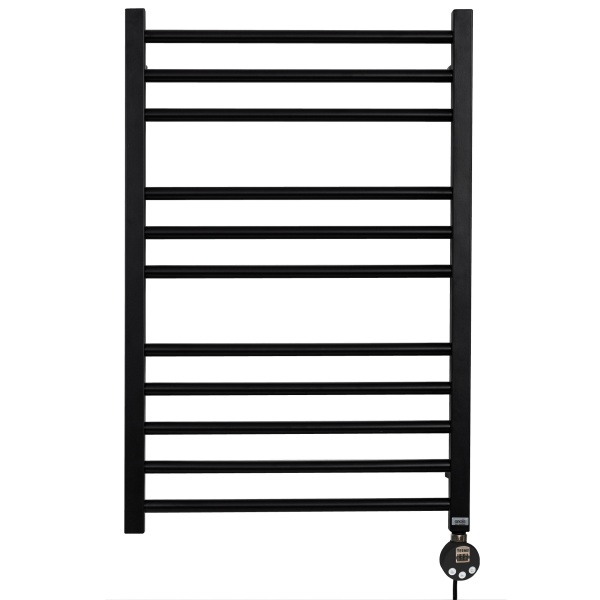 Полотенцесушитель GROIS Alias GR-004 500х800 П11 (3+3+5) RAL9005 ПТЭН черный матовый