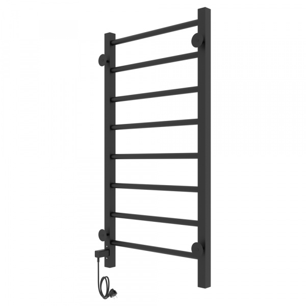 Полотенцесушитель с/т Laris Феличия ЧКЧ П8 400/800 правый тэн черный 73207613 RU - фото и схемы подключения
