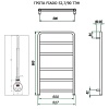 Полотенцесушитель ГРОТА FIADO 52,7/90 ТЭН хром