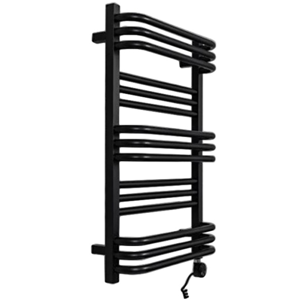 Полотенцесушитель GROIS Mayra GR-012 500х800 П15 (3+3+3+3+3) RAL9005 ПТЭН черный матовый