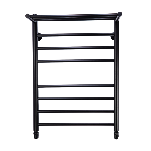 Фото Полотенцесушитель водяной Comfysan Люси (Luce) W-8 80/50 с полкой, черный