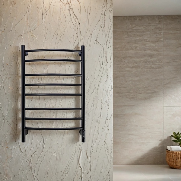 Полотенцесушитель электрический с/т Comfysan Ноуми (Noumi) EC-8 80/50, черный - фото и схемы подключения