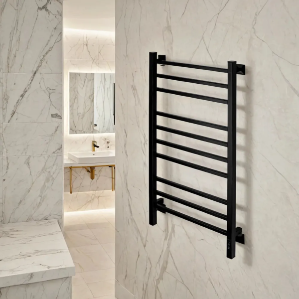 Полотенцесушитель электрический с/т Comfysan Пиоли-К (Pioli-K) EC-10 100/50, черный выбрать и сравнить в шоуруме или в онлайн магазине