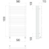 Фото Полотенцесушитель TERMINUS Люкс Кремона П16 500х1000 NEW