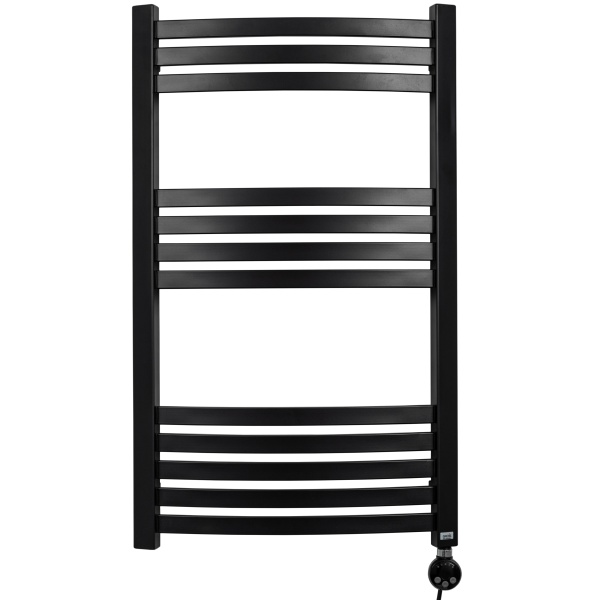 Полотенцесушитель GROIS Elvino GR-018 500х900 П12 (3+4+5) RAL9005 ПТЭН черный матовый