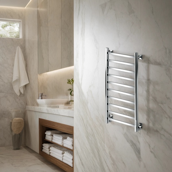 Полотенцесушитель электрический с/т Comfysan Рома-К (Roma-K) EC-10 100/50, хром - фото и схемы подключения