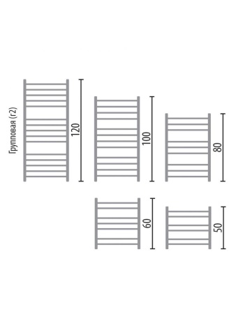 Фото Полотенцесушитель Ника ЛП (Г2) ВП 80/60