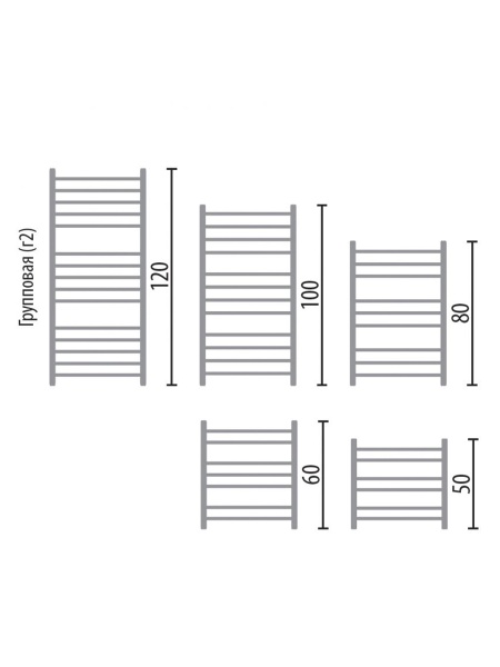 Фото Полотенцесушитель Ника ЛП (Г2) ВП 80/60