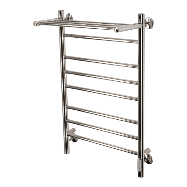 Полотенцесушитель электрический с/т Comfysan Люси (Luce) EC-8 80/50 с полкой, хром - фото и схемы подключения