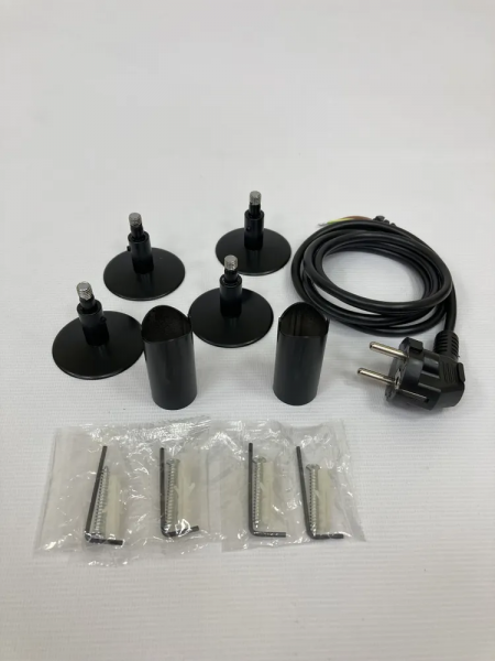 Полотенцесушитель электрический с/т Comfysan Аврора EC-6 70/40, черный - фото и схемы подключения