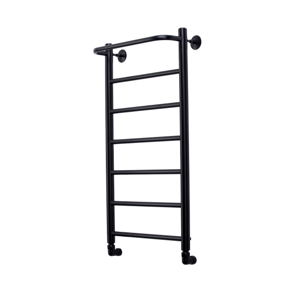 Фото Полотенцесушитель водяной Comfysan Капри (Capri) W-8 80/40 с полкой, черный