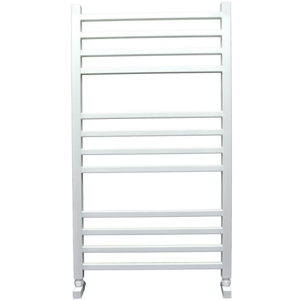 Фото Полотенцесушитель Ника ЛМ-5 100/50 RAL9016 белый матовый с вентилями (комплект люкс)*