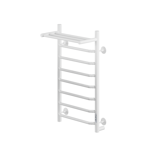 Полотенцесушитель электрический с/т Comfysan Скола (Scola) EC-8 80/40 с полкой, белый - фото и схемы подключения