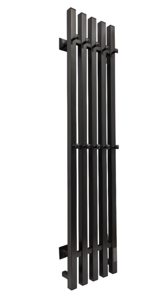 Полотенцесушитель электрический с/т Comfysan Альто-К (Alto-K) EC-5 120/24, оружейная сталь ЭК - фото и схемы подключения