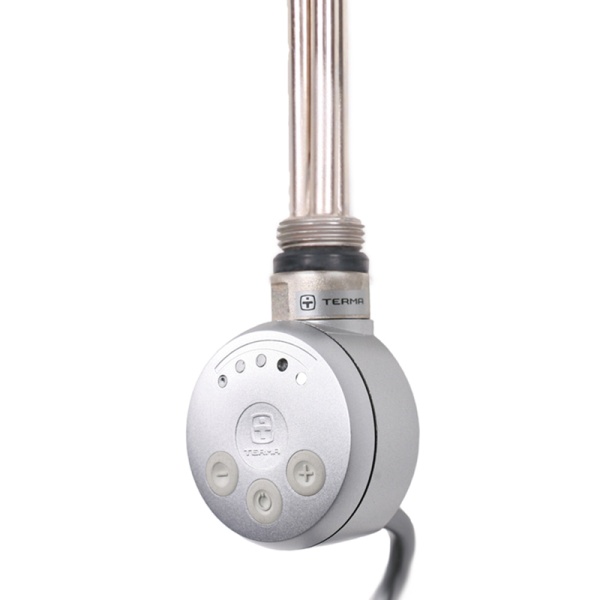 Электрический ТЭН Мег 1.0 600W Silver Matt, кабель спиральный с вилкой купить оптом по выгодной цене в Москве