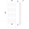 Фото Полотенцесушитель TERMINUS Стандарт Аврора П22 500х1200 NEW