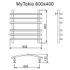 Фото Полотенцесушитель MYFREA My Tokio 60/40