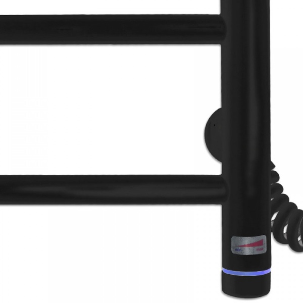 Полотенцесушитель с/т Laris Прайм ЧКЧ П6 400/600 правый тэн черный матовый 73207593 RU - фото и схемы подключения