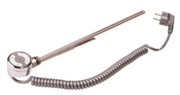 Электрический ТЭН TERMА MOA 300W хром, спиральный кабель с вилкой купить оптом по выгодной цене в Москве