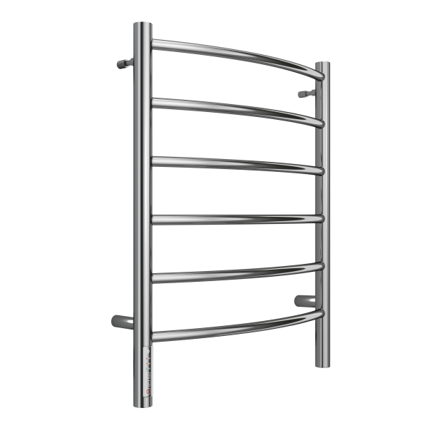 Полотенцесушитель с/т TERMINUS Электро Классик П6 500х650 (quick touch) слева NEW - фото и схемы подключения