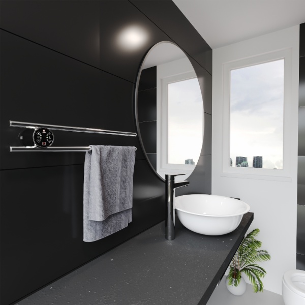 Полотенцесушитель с/т Terminus Электро Полка П2 КРУГ 500х90 NEW - фото и схемы подключения