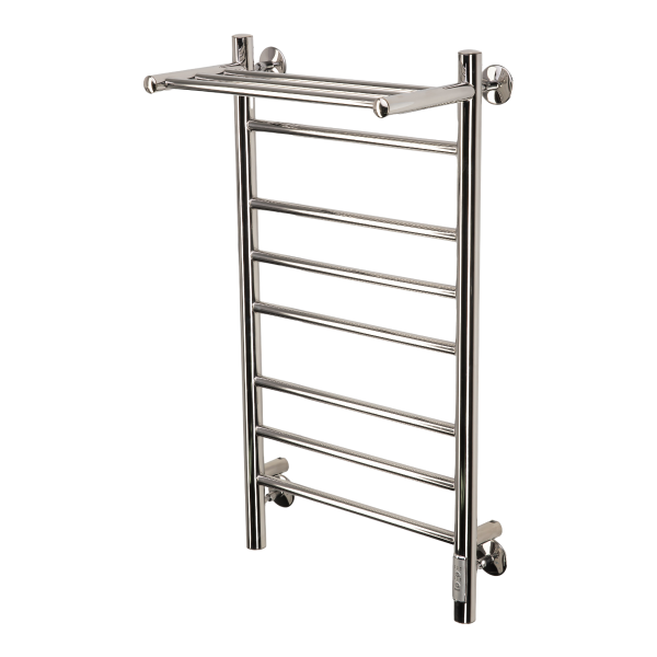 Полотенцесушитель электрический с/т Comfysan Люси (Luce) EC-8 80/40 с полкой, хром - фото и схемы подключения