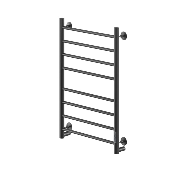 Полотенцесушитель Электрич.кабельный Ника ВЭЙ-2 80/50 RAL9005 черный матовый U - фото и схемы подключения