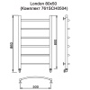 Полотенцесушитель MYFREA My London 80/50 (Комплект 761SCH0504)