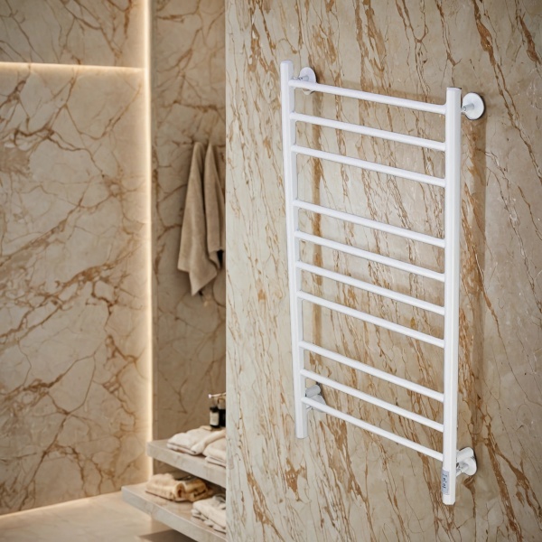 Полотенцесушитель электрический с/т Comfysan Люси (Luce) EC-10 100/50, белый - фото и схемы подключения