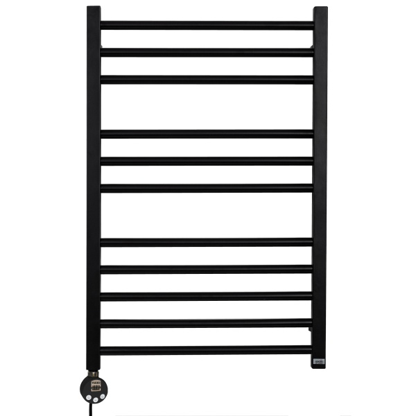 Полотенцесушитель GROIS Alias GR-004 500х800 П11 (3+3+5) RAL9005 ЛТЭН черный матовый