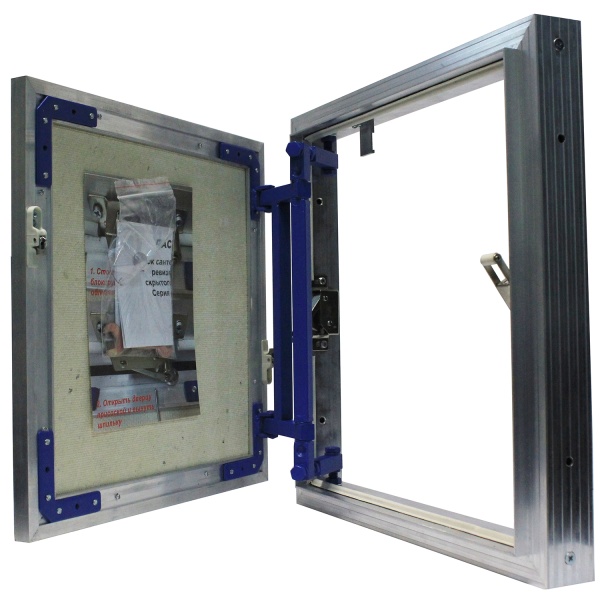 Люк под плитку Люкер AL-KR 40/50 (в/ш) размер дверцы 35/45