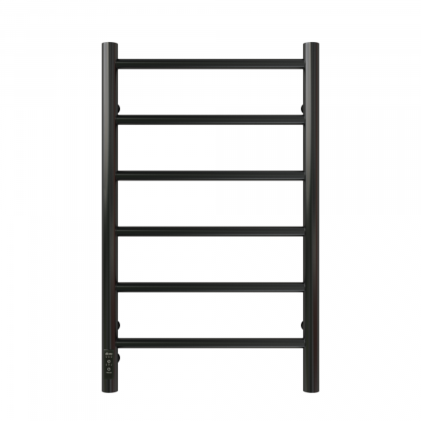 Полотенцесушитель Электрич. с/т GROIS Laura GR-131 400x 700 П6 RAL9005 L черный матовый - фото и схемы подключения