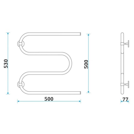 Фото Полотенцесушитель Energy Solo 500/500