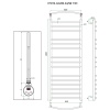 Полотенцесушитель ГРОТА CALMA 63/90 ТЭН хром