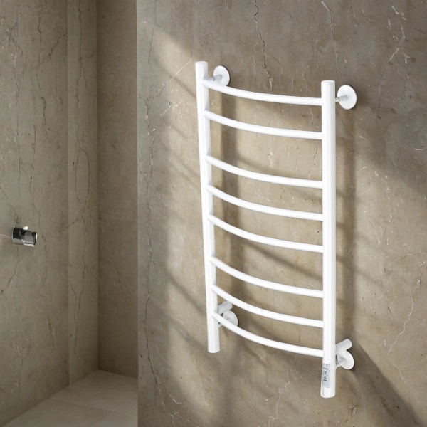 Полотенцесушитель электрический с/т Comfysan Ноуми (Noumi) EC-8 80/50, белый - фото и схемы подключения