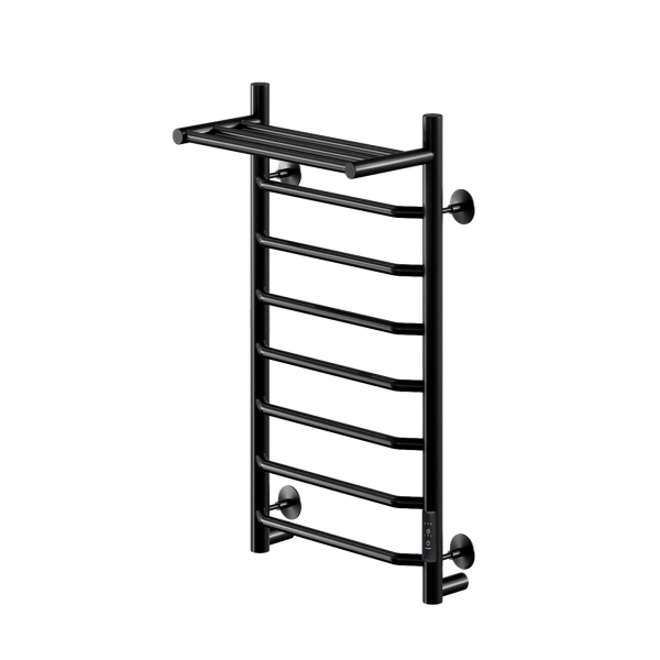 Полотенцесушитель электрический с/т Comfysan Скола (Scola) EC-8 80/40 с полкой, черный - фото и схемы подключения