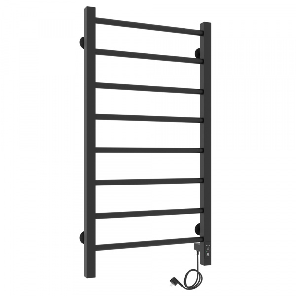 Полотенцесушитель с/т Laris Феличия ЧКЧ П8 400/800 правый тэн черный 73207613 RU - фото и схемы подключения